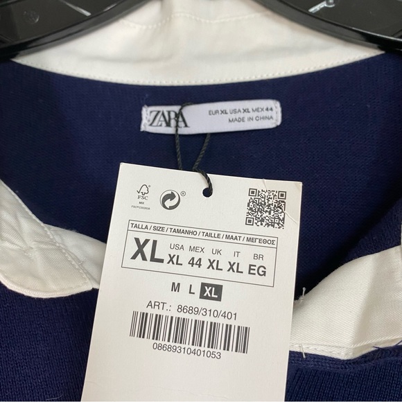 Zara Collared Rugby Long Sleeve Shirt - Picture 5 of 7